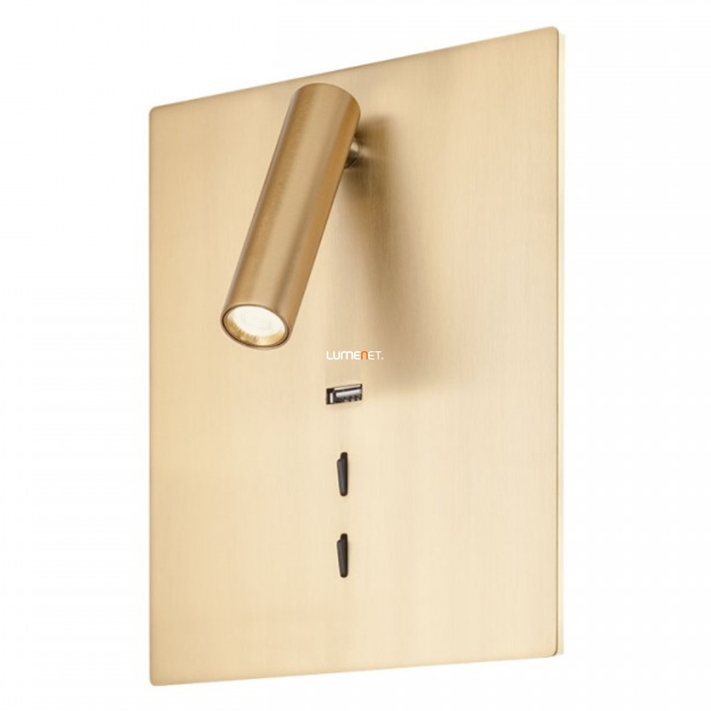 Lampa LED de perete cu încărcător USB 16+3 W, alb cald, bronz - Zen Redo 01-2996