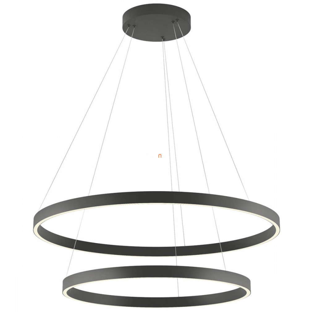 Lampă suspendată cu LED reglabilă cu întrerupător 82 W, alb cald, negru mat - Febe Redo 01-2897