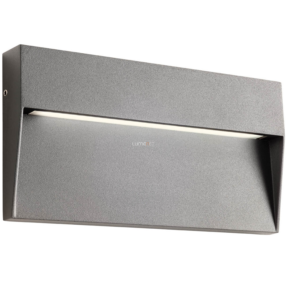 Lampă LED de exterior pentru perete, culoare gri, unghiulară - Lander Redo 90481