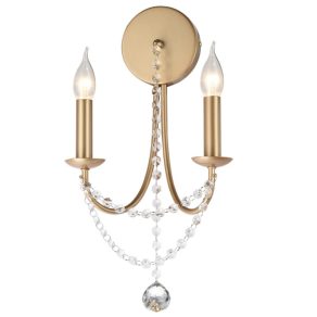   Aplică clasică cu decorațiuni din cristal, culoare auriu - Aphrodite Redo 02-992