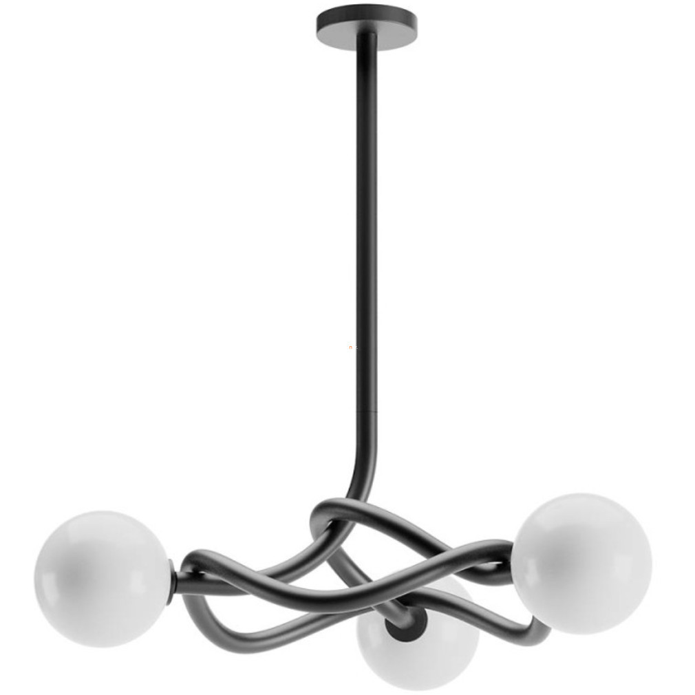 Lampă suspendată neagră cu 3 socluri - Confusio Redo 01-3257