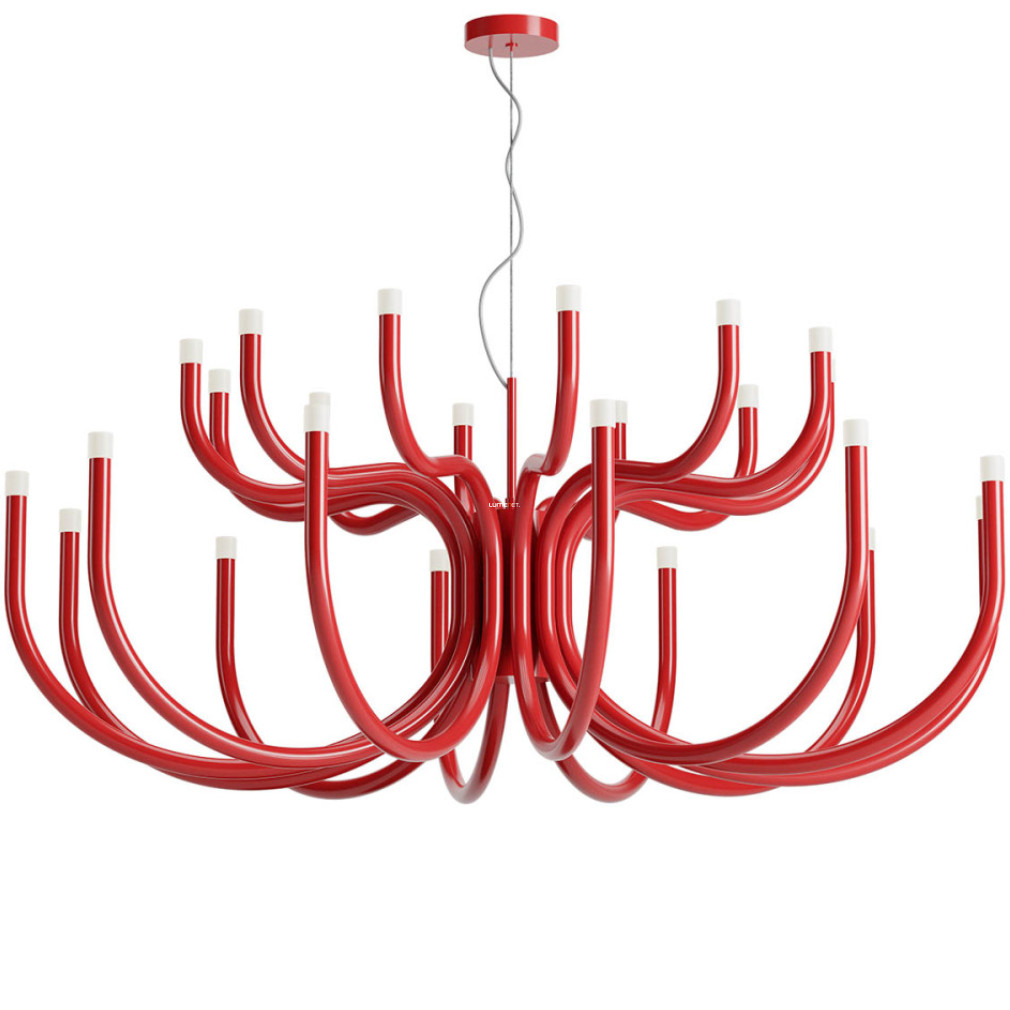 Candelabru roșu reglabil, LED, 125 cm (Luxor)