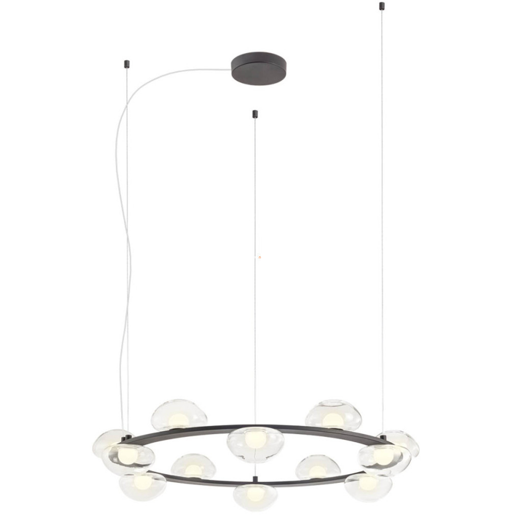 Lampa suspendată cu LED reglabilă, negru mat, 89 cm, lumină albă caldă - Sinclair Redo 01-3310