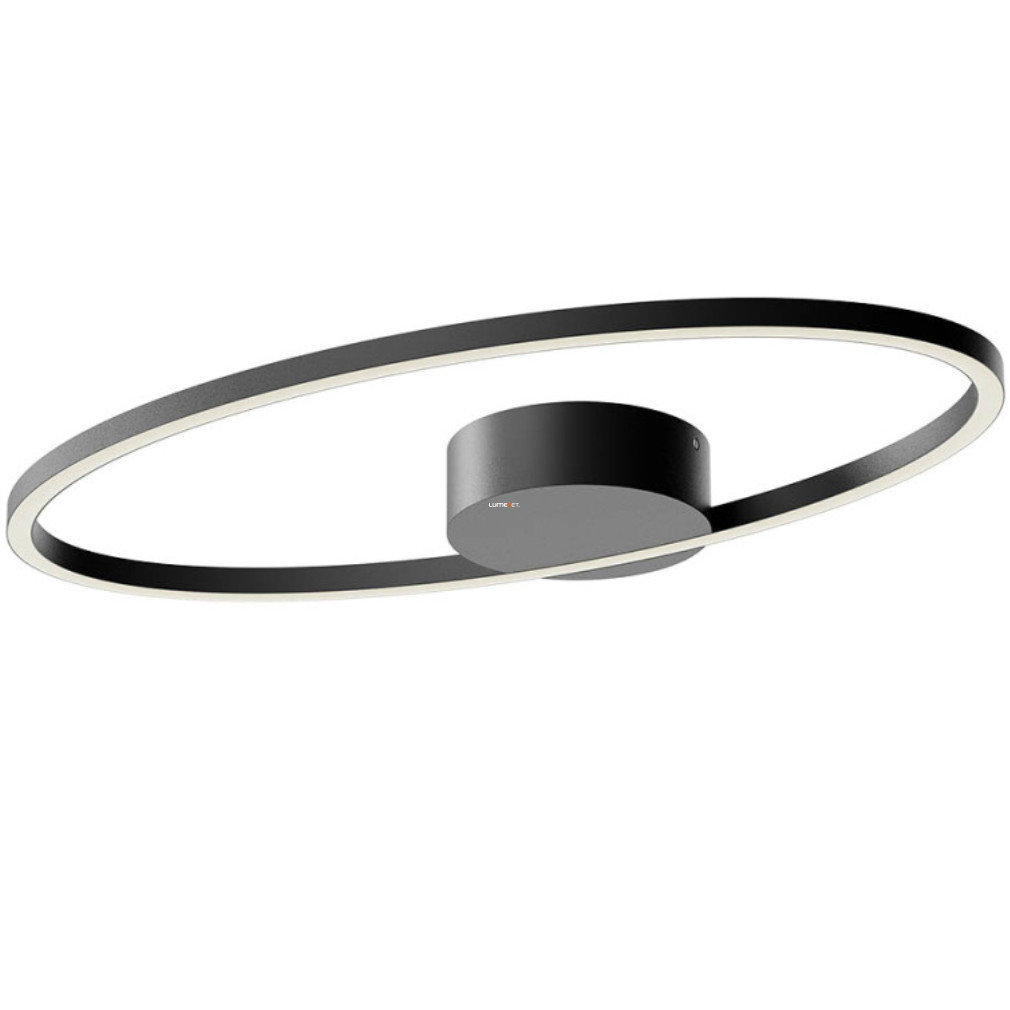 Lampă LED de tavan reglabilă, ovală, negru mat - Leo Redo 01-3334