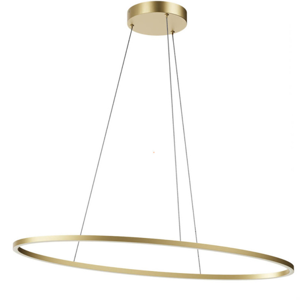 Lampa suspendată ovală cu LED-uri, culoare bronz, reglabilă - Leo Redo 01-3338