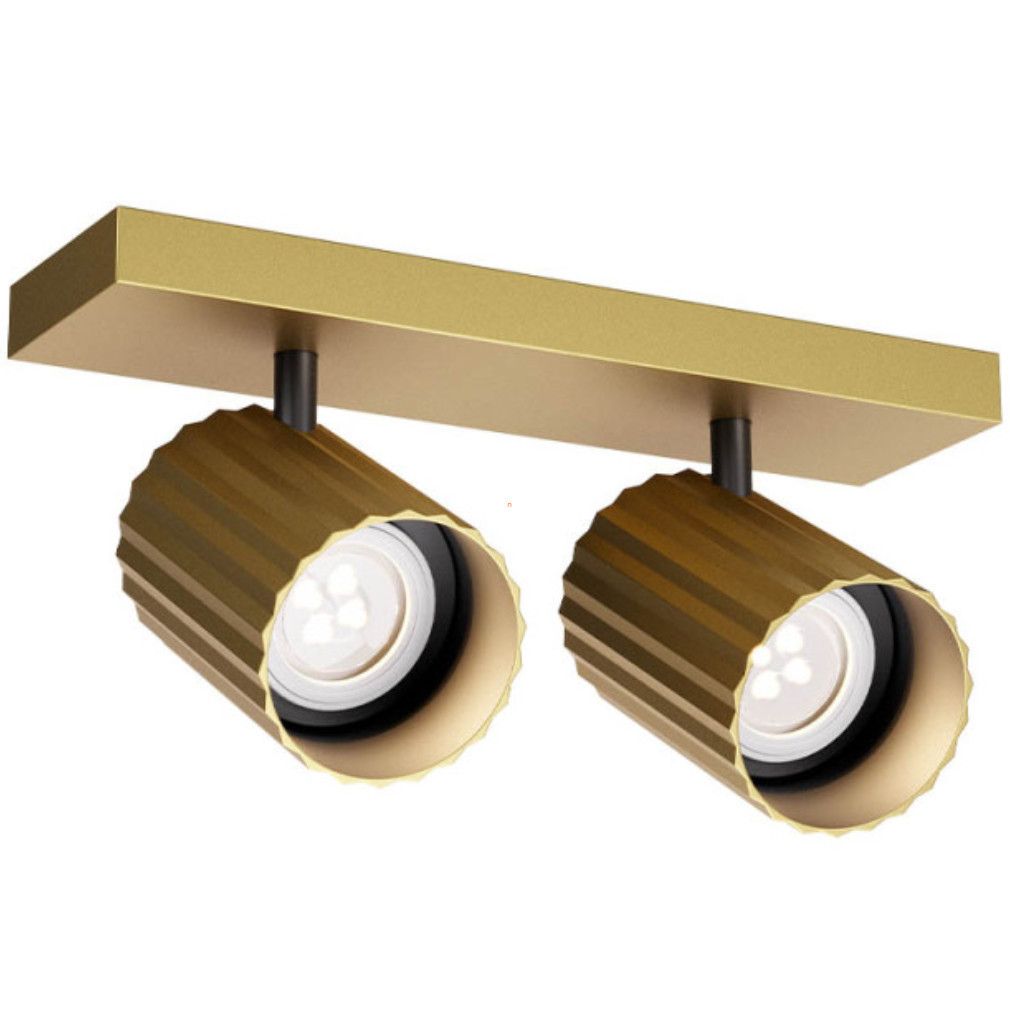 Lampa cu spot cu 2 socluri, culoare auriu mat - Delphi Redo 01-3402