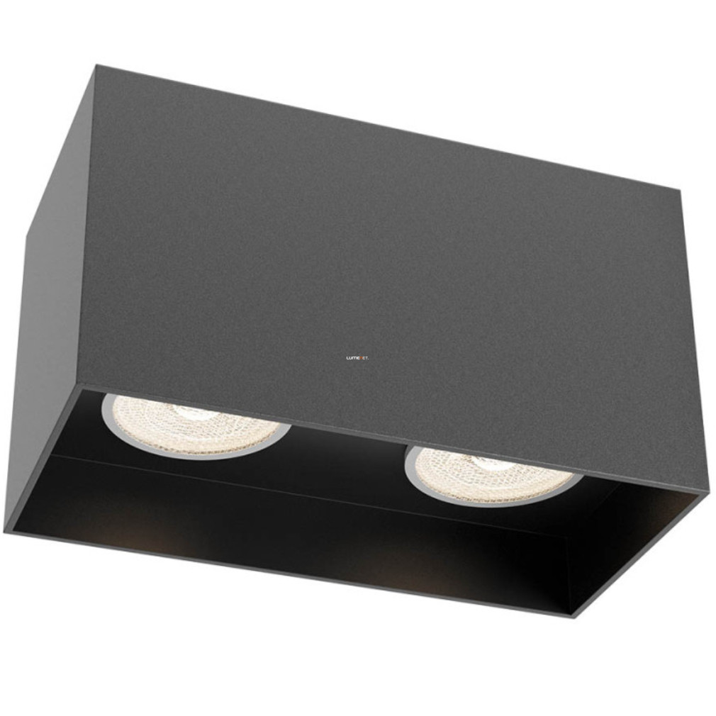 Spot de tavan cu 2 socluri, culoare negru mat - Corinth Redo 01-3436