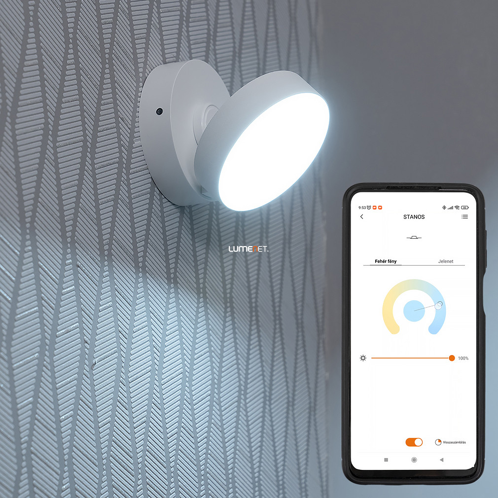 Connect Smart LED spot luminos 8 W, alb rece până la alb cald, alb (Stanos)