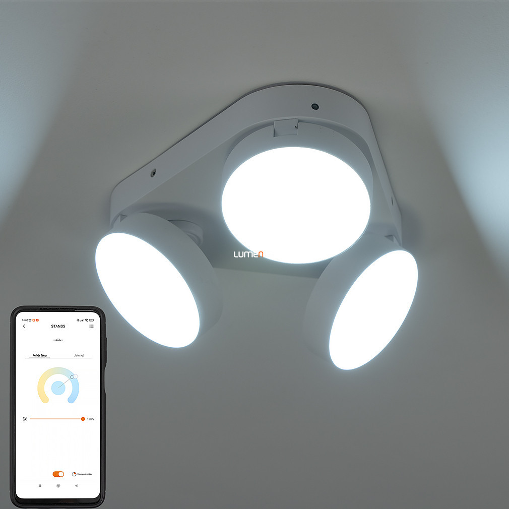 Connect Smart LED spot lampă 24 W, alb rece-alb cald, culoare albă - Stanos Lutec 8600504446