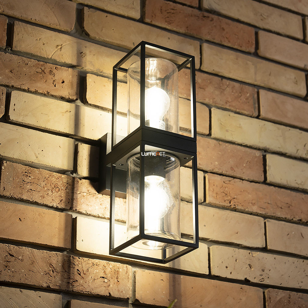 Lampă de exterior cu două becuri, negru - Flair Lutec 5288804012