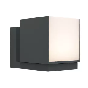   Cub LED exterior reglabil pentru montare pe perete, 12 W, alb cald, antracit - Cuba Lutec 5193803118