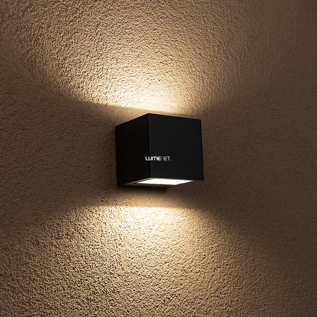 Lampa LED de exterior pentru iluminare ascendentă/descendentă, 9 W, alb cald, negru - Gemini Lutec 5189125012