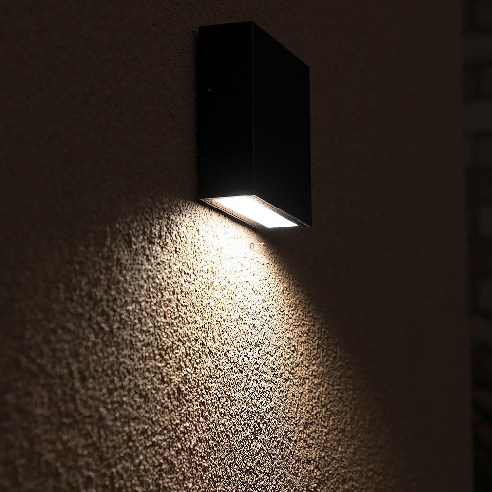 Lampă LED de exterior pentru perete 9 W, alb cald, negru - Gemini XF Lutec 5104002012