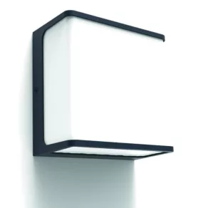   Lampă LED de exterior pentru perete 22 W, alb rece, grafit-opală - Doblo Lutec 5105003125