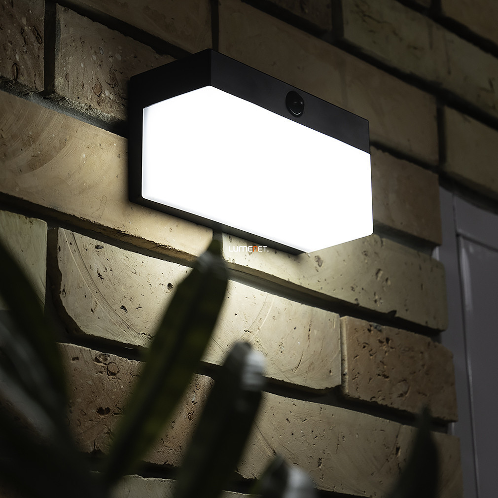 Connect Smart lampă LED solară de exterior cu senzor de mișcare 9,7 W, alb rece-cald, negru - Fran Lutec 6941502330