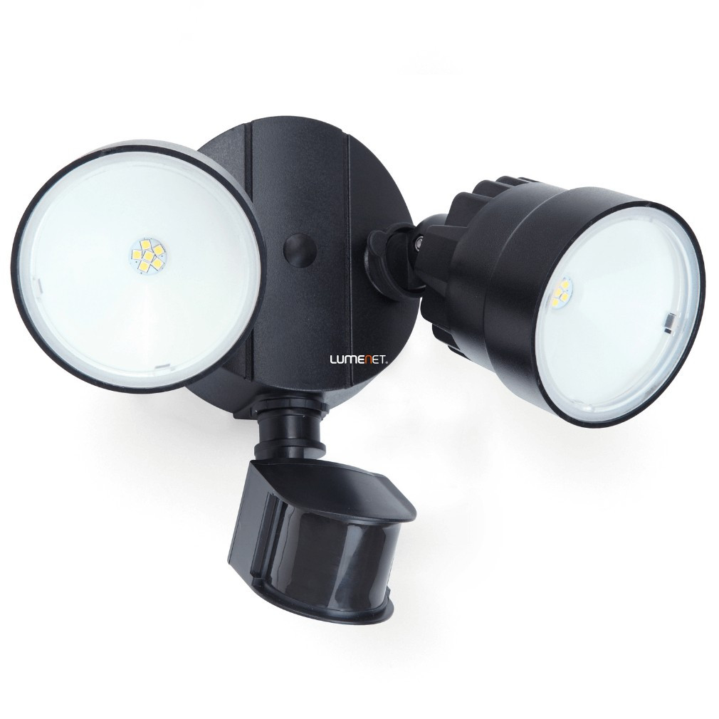 Reflector LED exterior cu senzor de mișcare 15 W, alb rece, negru - Shrimp Lutec 7622104330