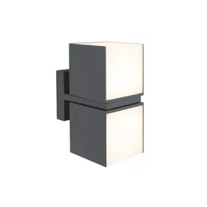   Lampă LED de exterior pentru perete 23 W, alb cald, gri opal - Cuba Lutec 5193801118