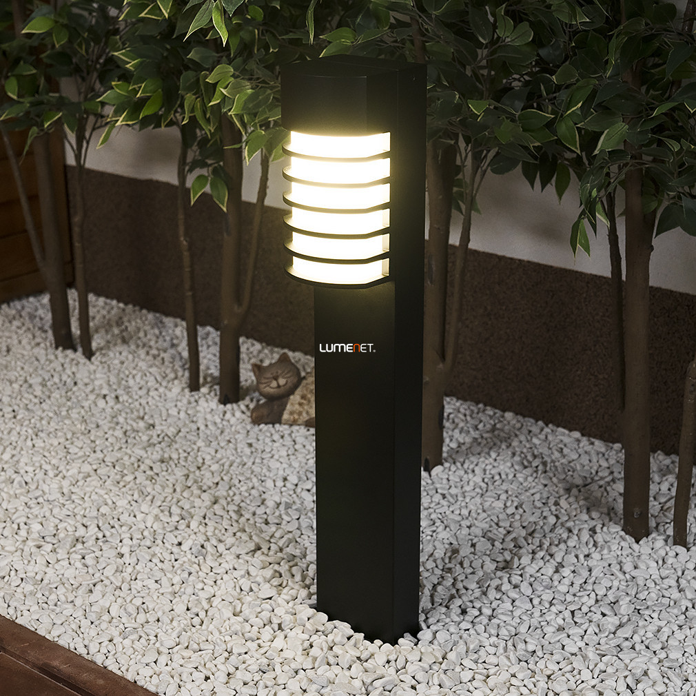 Lampa de exterior cu picior, 77 cm, negru - Fulton Lutec 7207601012