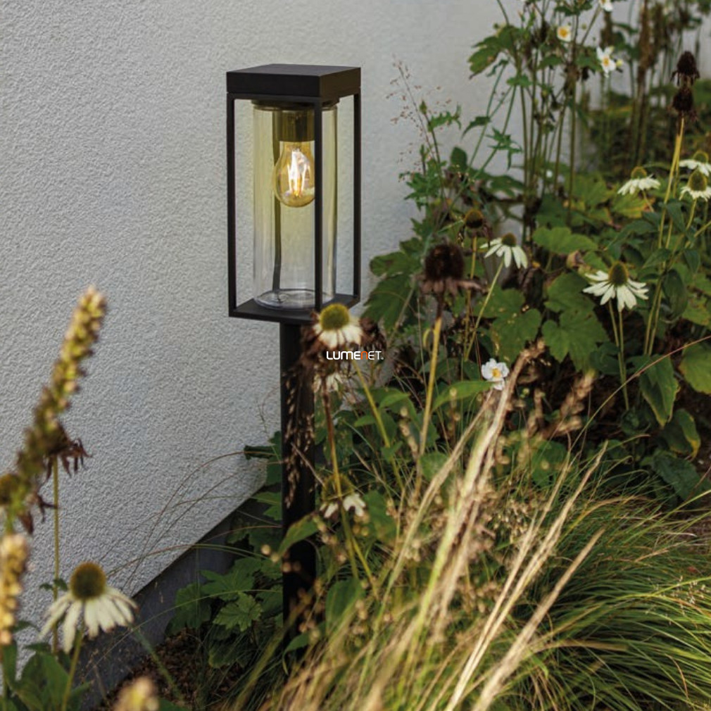 Lampă LED solară pentru exterior, 2 W, alb cald, 76 cm, negru - Flair Lutec 6988802012