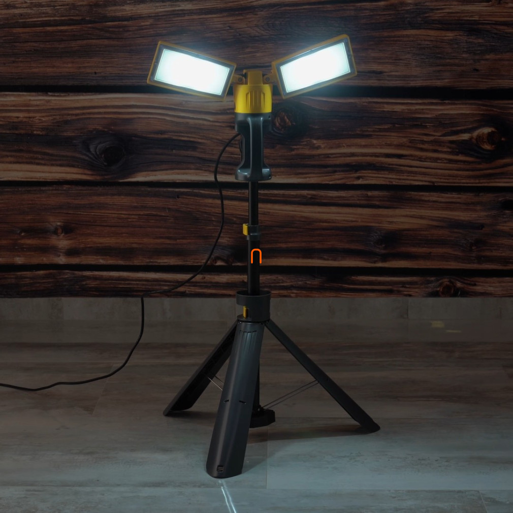 Lampă de lucru LED cu trepied, 4200lm, lumină albă rece, IP44 (Peri) - Lutec 7900703341