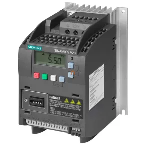   Convertor de frecvență Siemens trifazat, 380-480 V, 0,55 kW, 1,7 A, cu filtru C3 încorporat și panou BOP – Sinamics V20 6SL3210-5BE15-5CV0