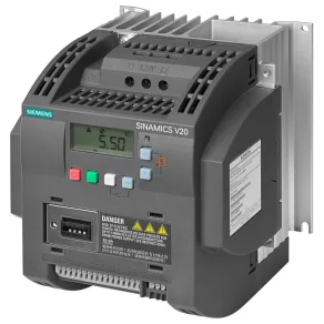   Convertor de frecvență Siemens trifazat, 380-480 V, 3,0 kW, 7,3 A, cu filtru C3 încorporat și panou BOP – Sinamics V20 6SL3210-5BE23-0CV0