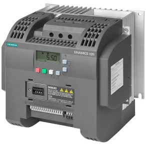   Convertor de frecvență Siemens 6SL3210-5BE25-5CV0, 3x380-480 V c.a., 5,5 kW/11,0 A, cu filtru C3 încorporat, panou BOP, Siemens V20 Sinamics