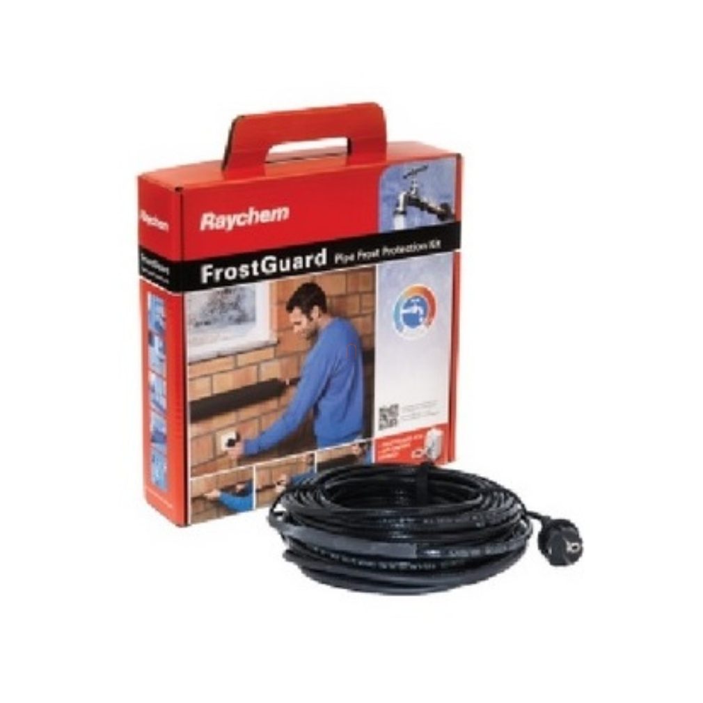 FROSTGUARD-4M Cablu de încălzire cu autoreglare și conector. Conține: cablu FrostGuard ETL10 de 4 m (10 W/m la 5 °C) cu cablu de conectare de 2 m. (FROSTGUARD-4M)