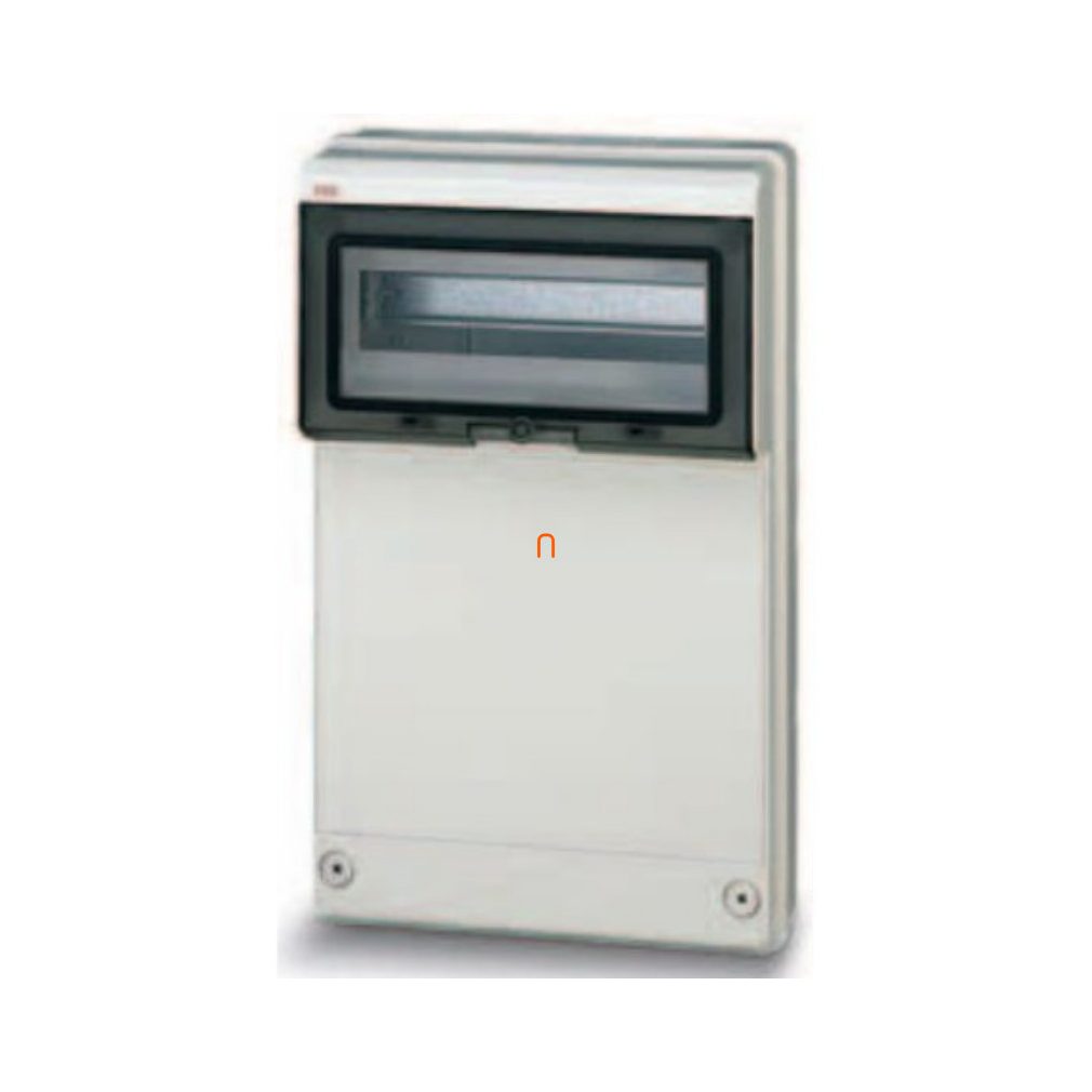 Dulap de distribuție ABB 12M 13205 combinație de prize, IP65, complet, 12 module, 4 locuri 275x455x140mm, RAL7035 gri M132050020