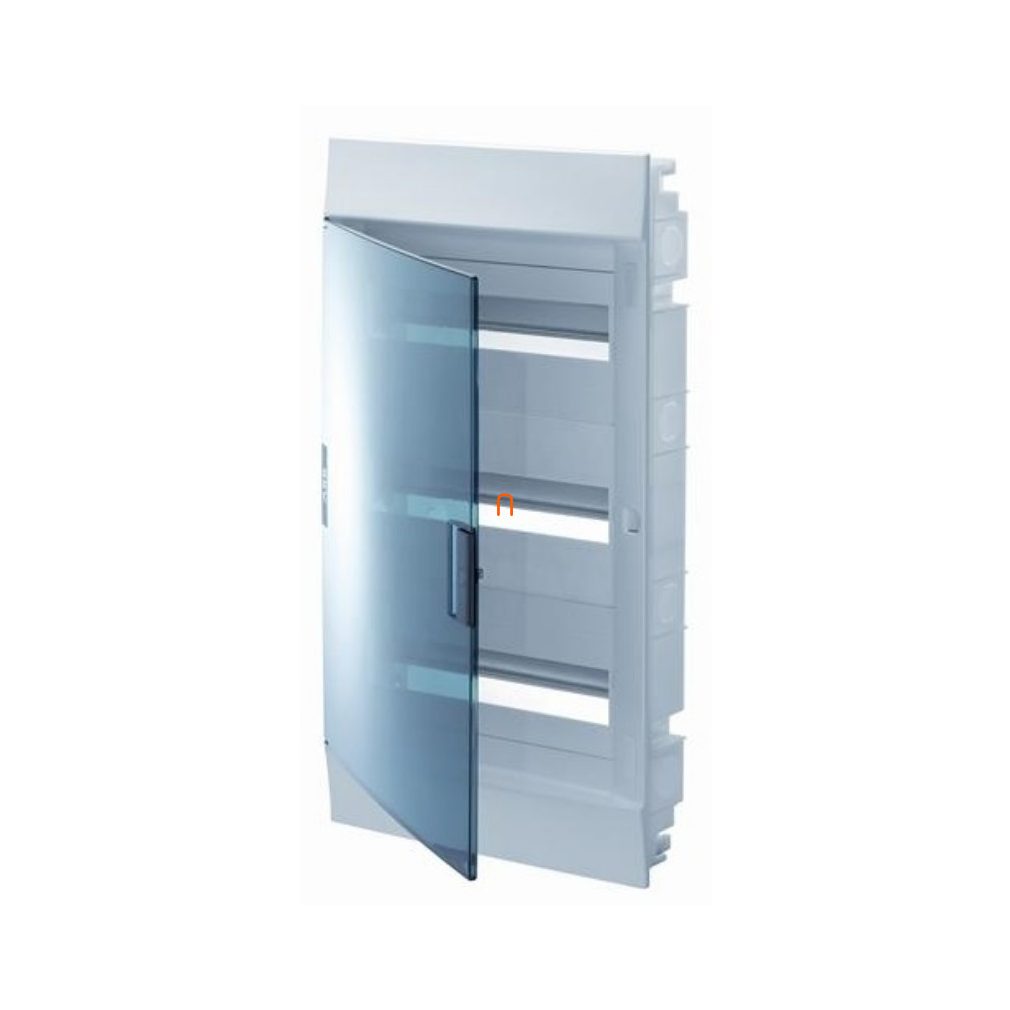 Distribuitor cu 3 rânduri încastrat, cu 36 module și ușă transparentă, IP41, cu șină PE/N ABB Mistral41F 1SLM004101A1207