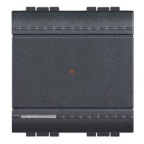   BTICINO L4004M2N Comutator încrucișat pentru living, 2 module, antracit