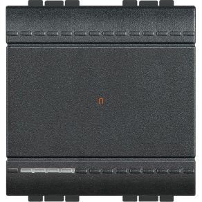   BTICINO LivingL. Întrerupător 1P. 2 mod. 16A, antracit. L4001M2A