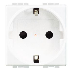 BTICINO Light N4141AN Priză 2P+F 2 module, 16A alb