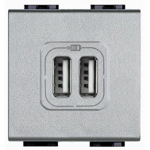 BTICINO NT4285C2 LL încărcător dual USB 150mA 5V DC tech