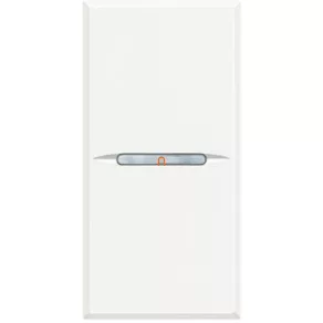   BTICINO Axolute, buton de apăsare cu un singur modul, alb HD4005N