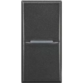   BTICINO Axolute, buton de apăsare cu un singur modul, antracit HS4005N