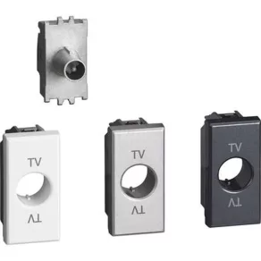 Conector de capăt BTICINO Axolute, coaxial, 1 modul H4202D