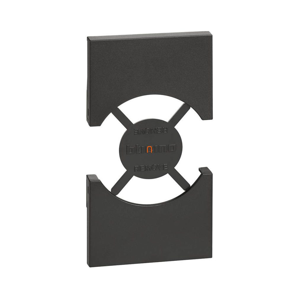 BTICINO LivingNow placă 2 module negru KG03