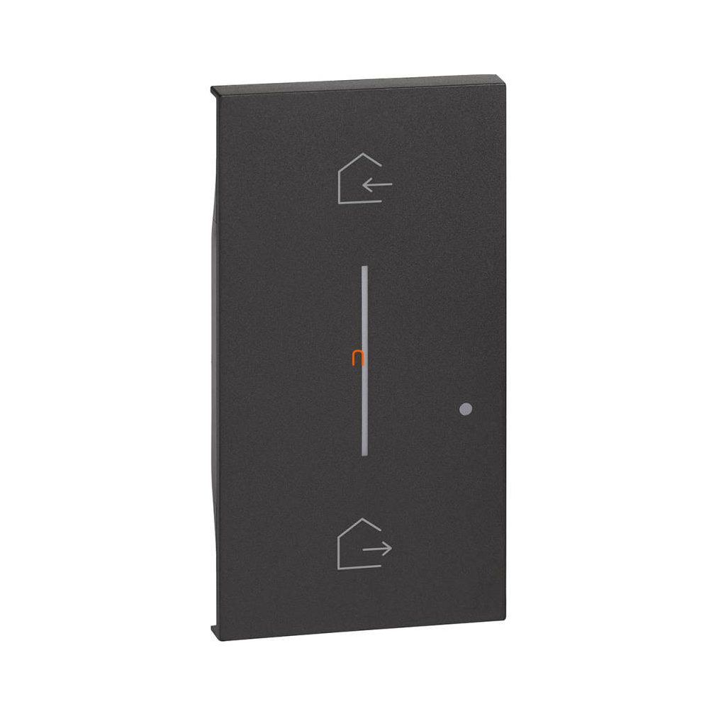 BTICINO LivingNow placă home/away negru KG40M2