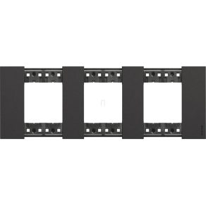 Cadru BTICINO LivingNow 2+2+2 module negru KA4802M3KG