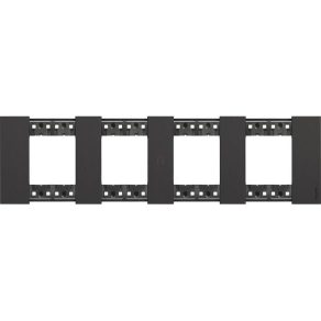 Cadru BTICINO LivingNow 2+2+2+2 module negru KA4802M4KG