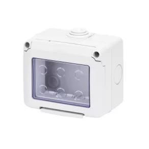Set Gewiss 27043, cutie de montare IP55, 3 module