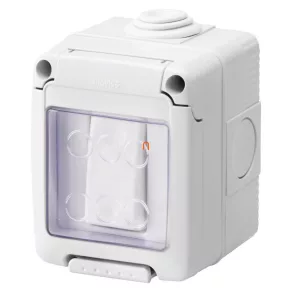   Întrerupător Gewiss 1P 16A în carcasă etanșă, 2 module, IP55 GW27831