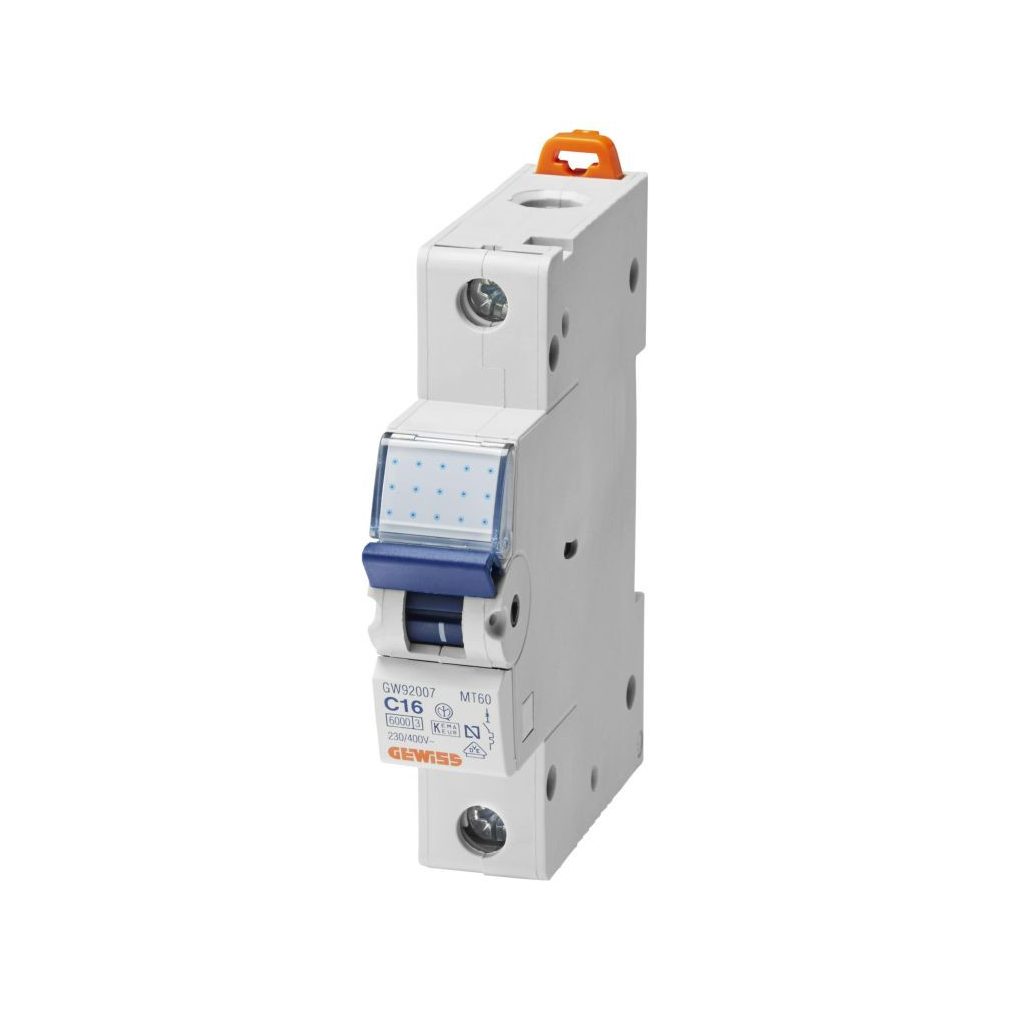 Dispozitiv de întrerupere Gewiss 1P C 13A 4,5kA MCB (GW90011)