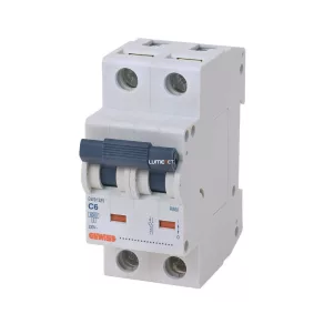 Gewiss C 6A egypólusú kismegszakító 1P+N GW91525