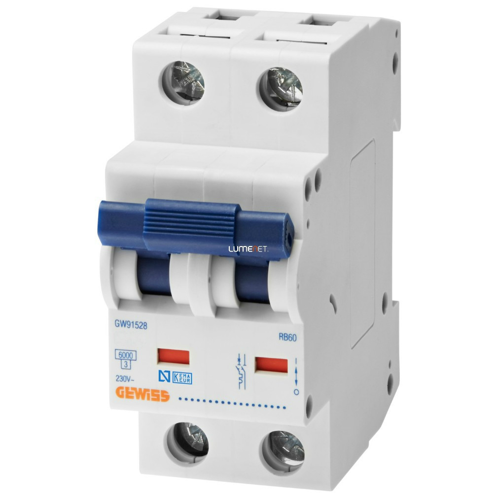 Dispozitiv de întrerupere Gewiss 1P+N C 20A 6kA (GW91528)