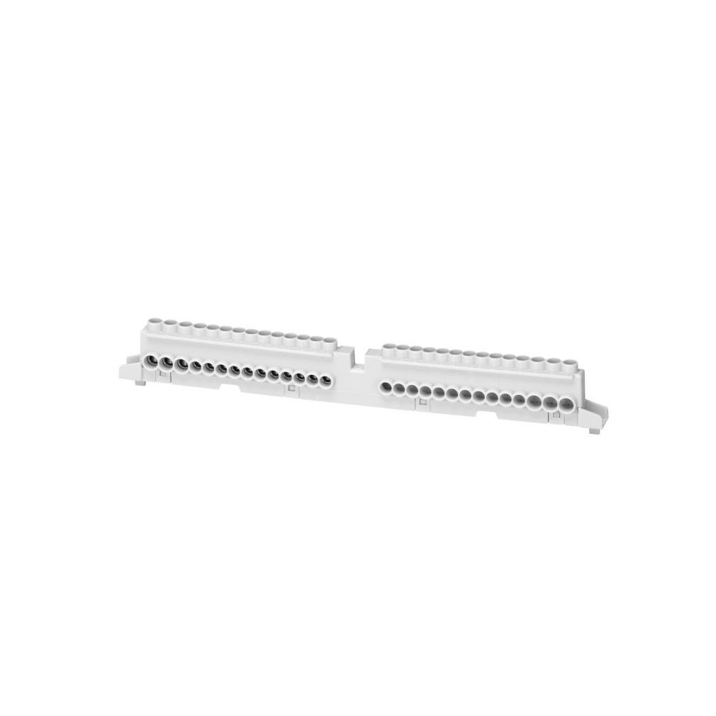 Bloc de distribuție Gewiss 3×16mm2+11×10mm2, max. 80A, 1 pol, în cutie cu 12 module GW40412U