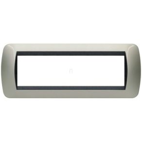 BTICINO L4807TC Cadru Living cu 7 module, titan deschis