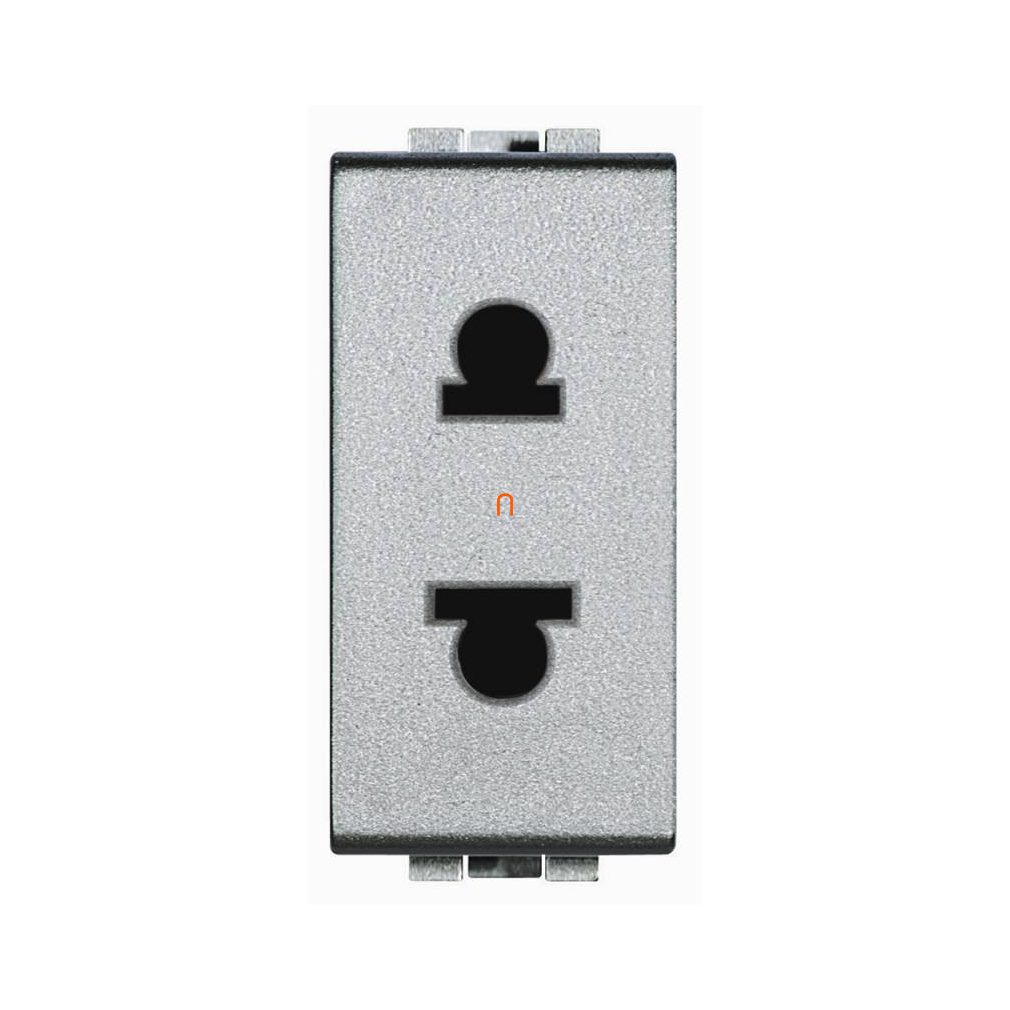 BTICINO Light Tech NT4125 2P euro-american 16A 127/250V 1m (GYV) siguranztárcsa, fehér