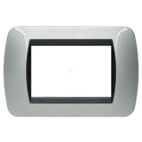   BTICINO Cadru de acoperire Living 3 m oțel lustruit L4803ACS